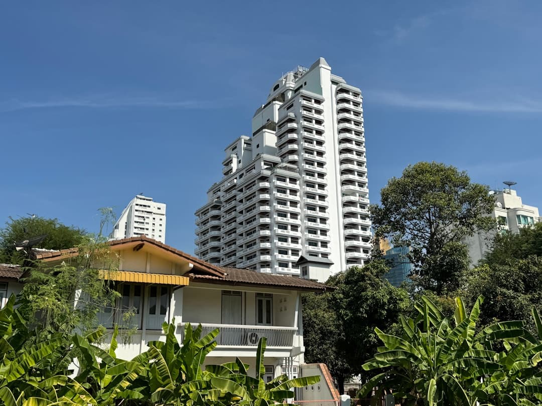 Apartment building exterior in Ajman
