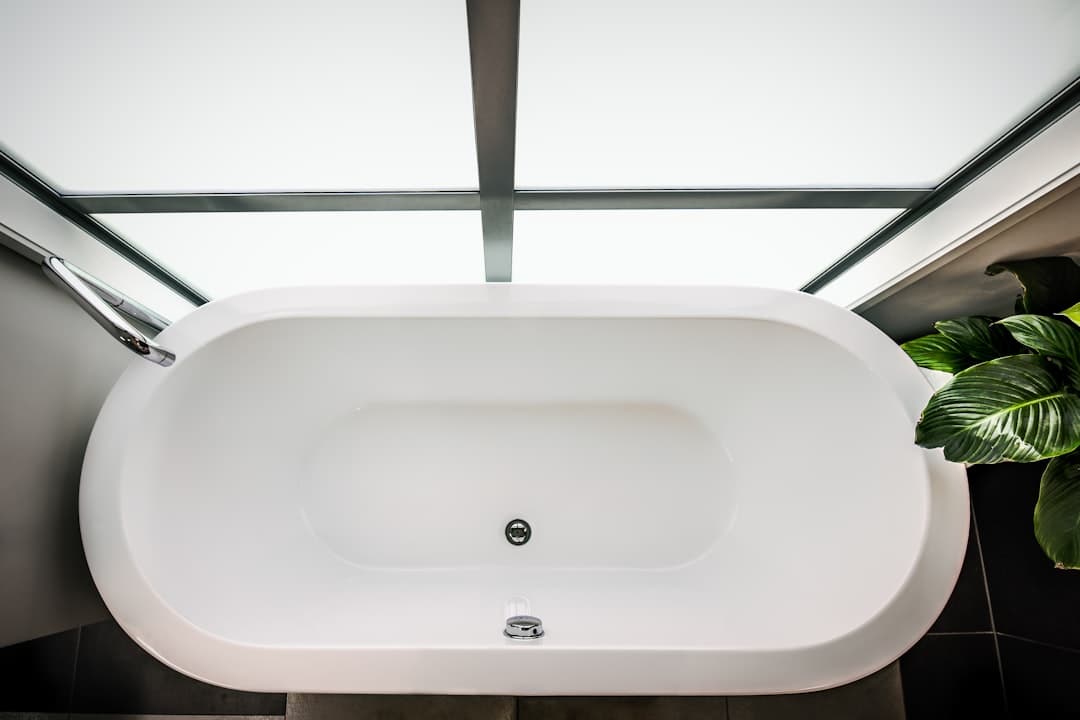 Frosted glass interior with natural light