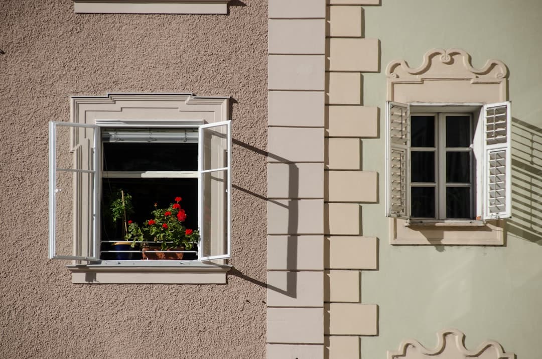 Secure modern home with safety window film