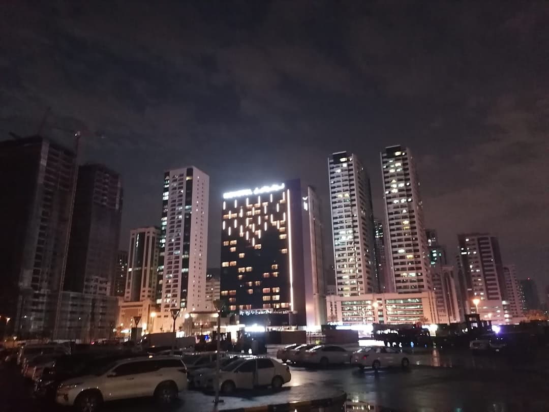 Sharjah cityscape with residential buildings